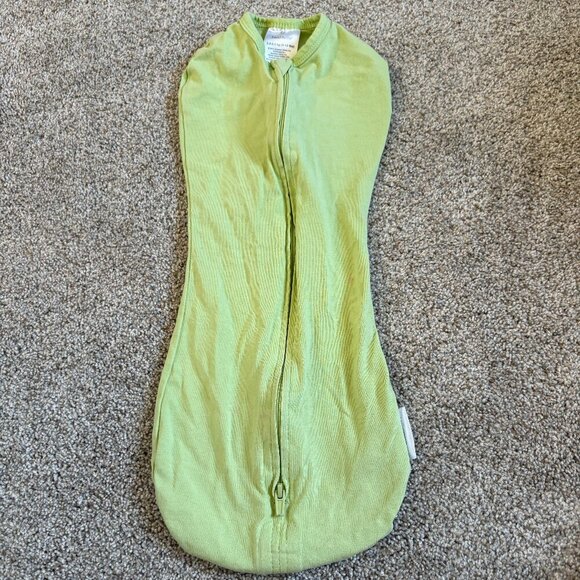 SwaddleMe Infant Baby Swaddle Summer Lime Green 5-12 lbs Zipper - Picture 1 of 7